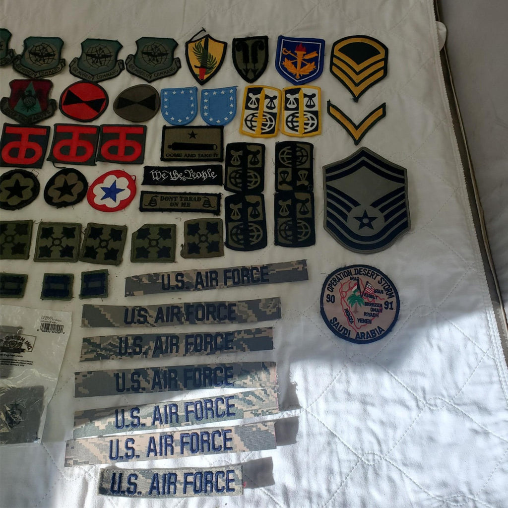 Lot of Assorted US Military Army Air Force Subdued Patches