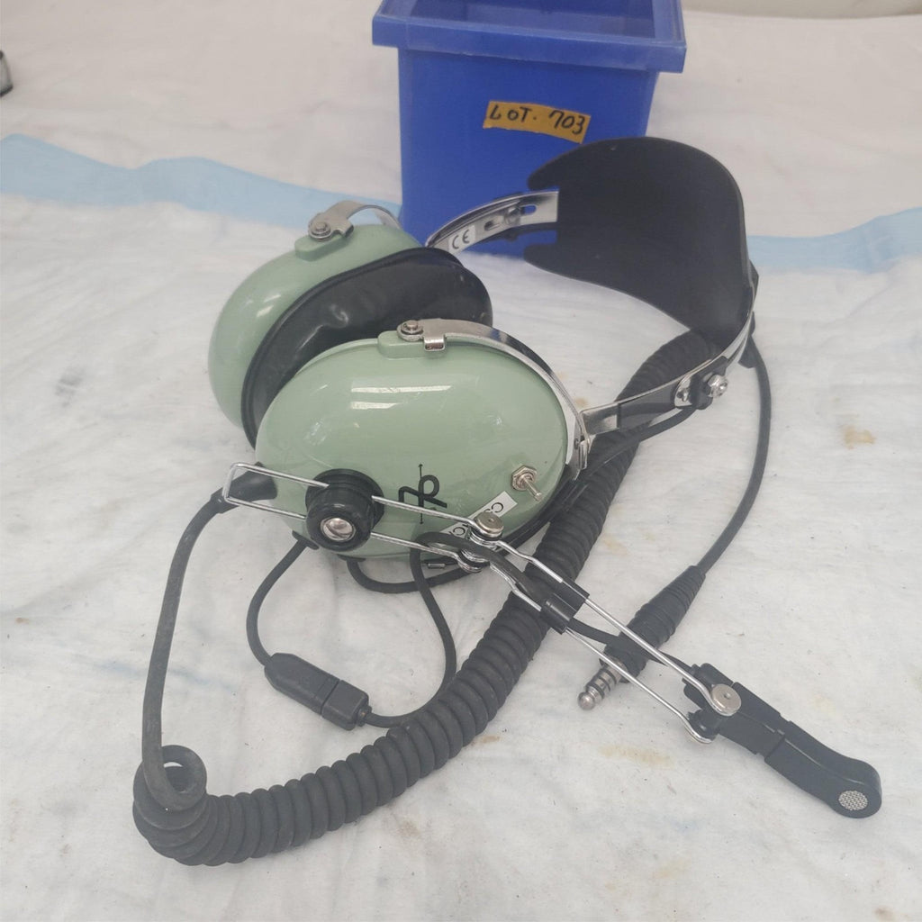 David Clark H10-76 Pilot Military Headset Made in Usa LOT-703