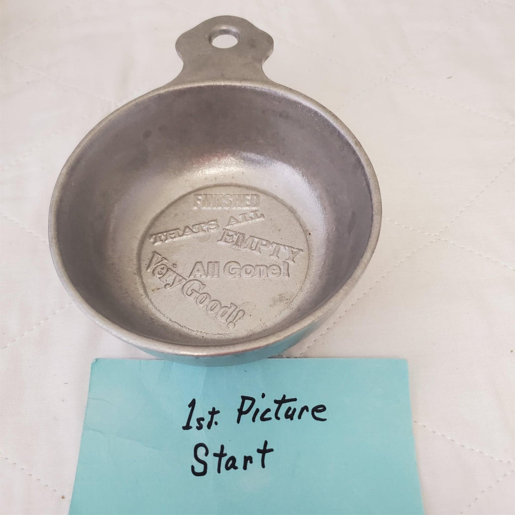 Vintage Pewtarex Pewter Porridge Bowl