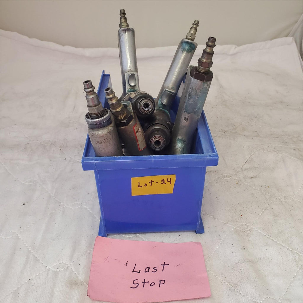 Lot of 5 Cleco Pneumatic 1/4" Screwdriver/Nutrunner Pistol Grip Air Tools Lot-24