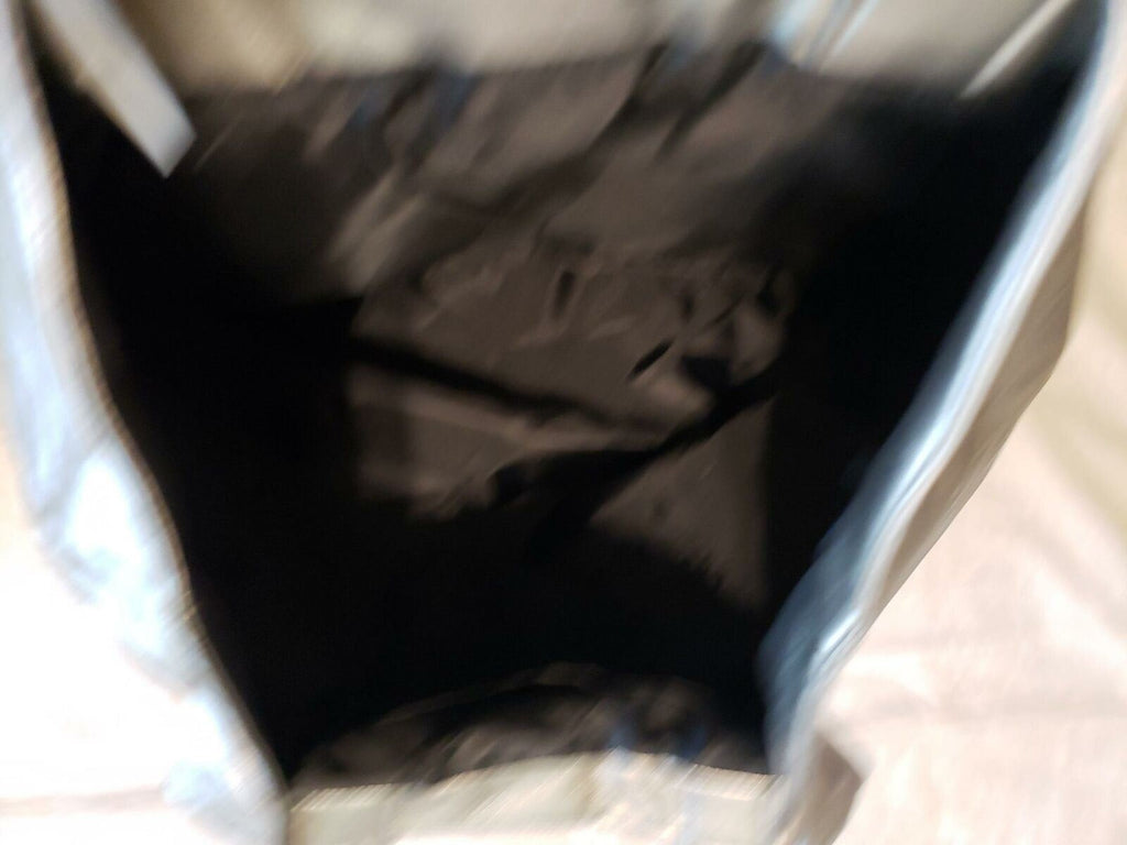 Used Saks Fifth Avenue Silver Color Tote Women Bag & Handbag.