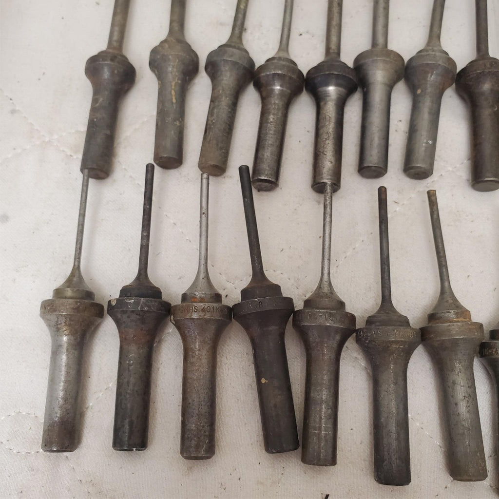 Lot of Rivet Gun Snaps Bit Knock Out Punch Set LOT-445