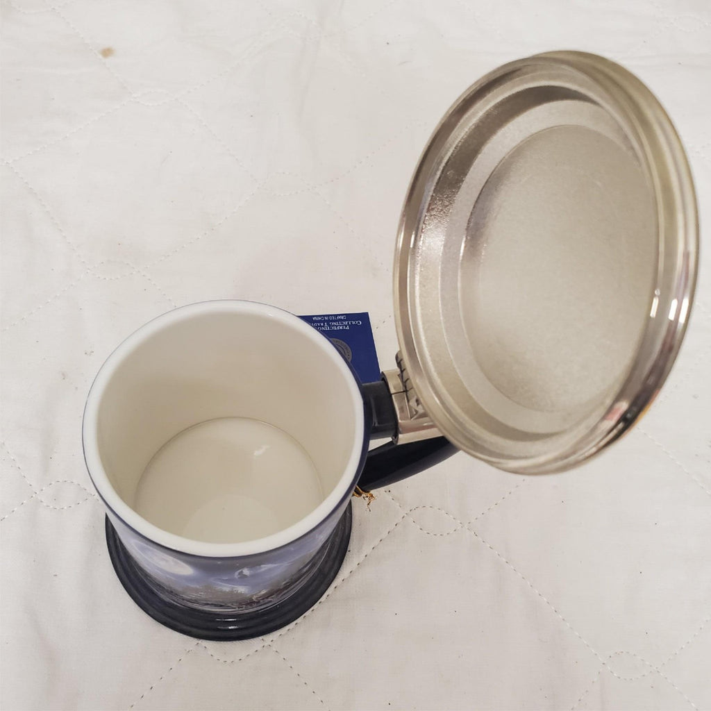 The Franklin Mint Wolf Center Call of The North Tankard Collector Stein