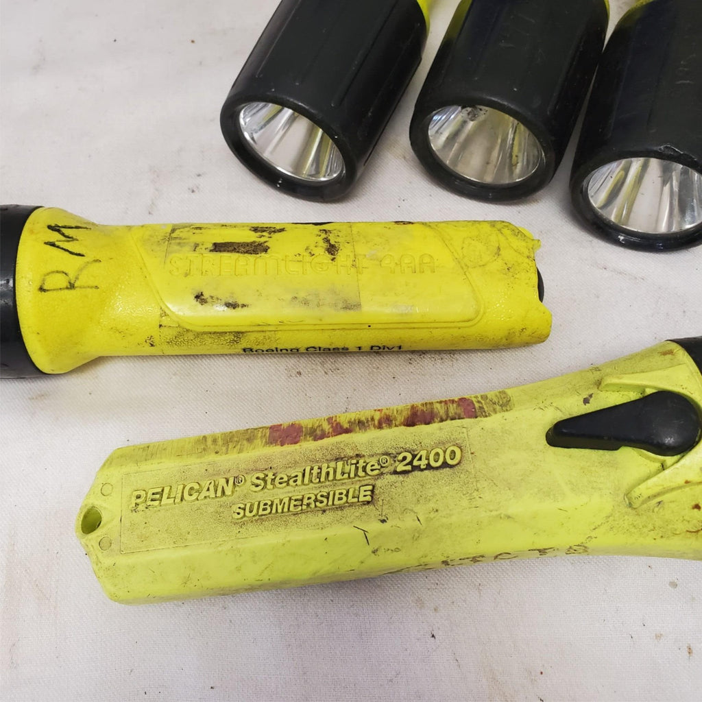Lot of 5 Streamlight Flashlight 4AA LED LOT-117