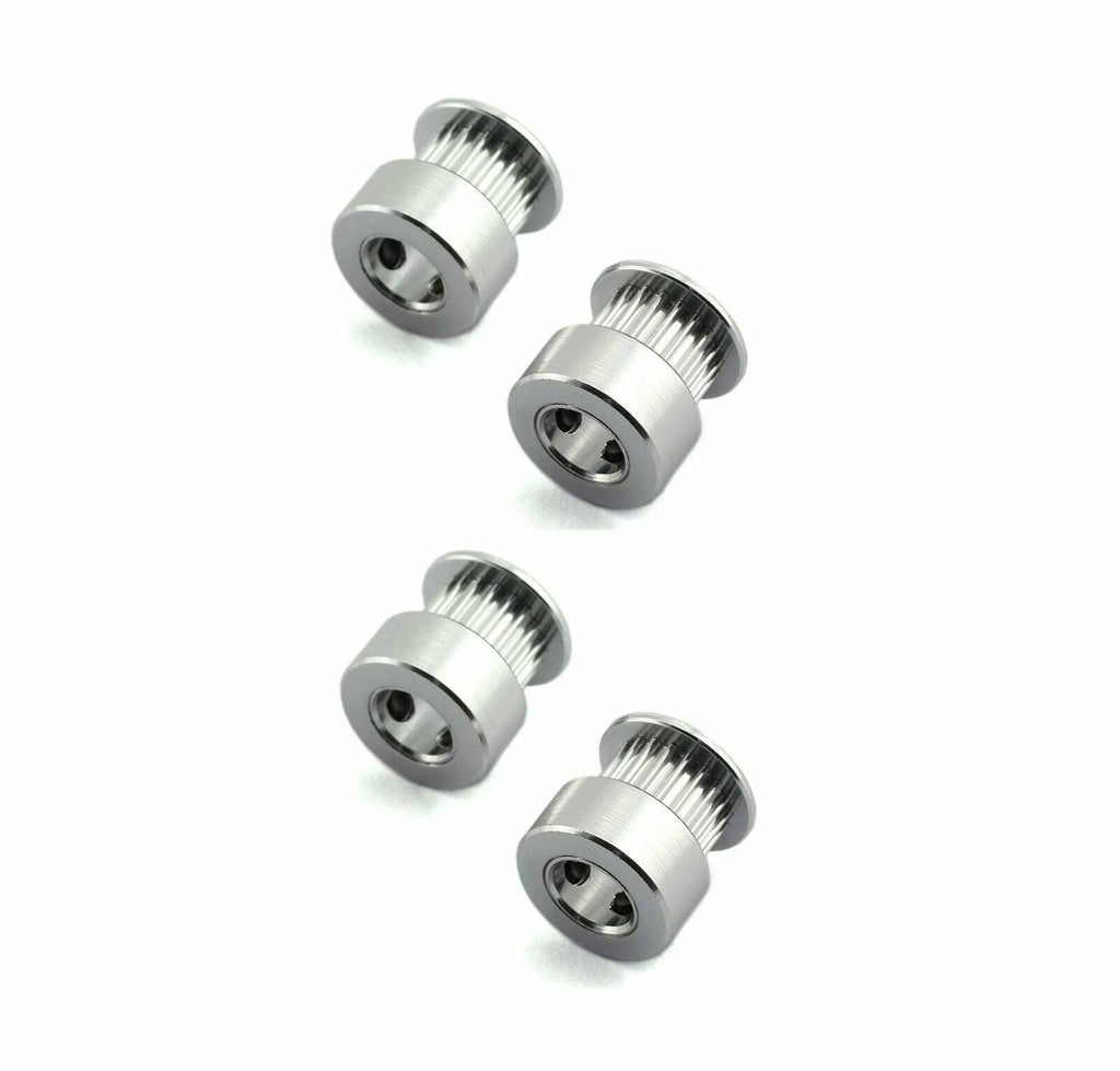 4X 3D Printer 2GT - 5mm Bore 6mm 20 Teeth Idler Pulley Aluminum