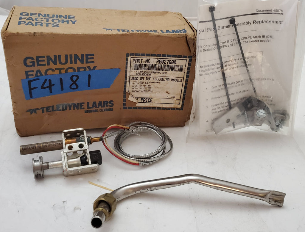 Pilot Assembly LP Gas 6200-109A, R0027600, LAR1514036, R0027600, 47-295-1630