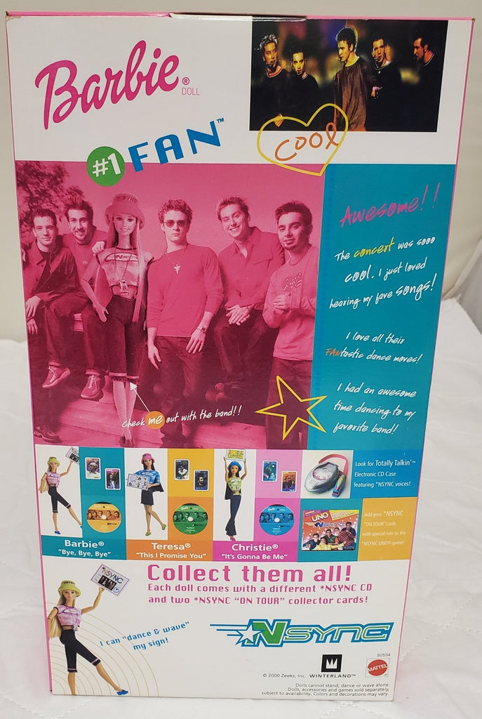Rare NSYNC Barbie Dance & Groove Doll, Exclusive CD & Collector Cards