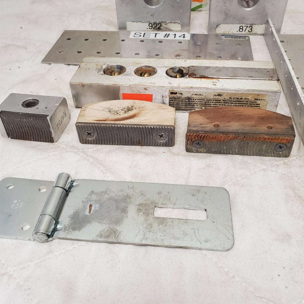 Lot of Measurement and Tooling Brackets Tools