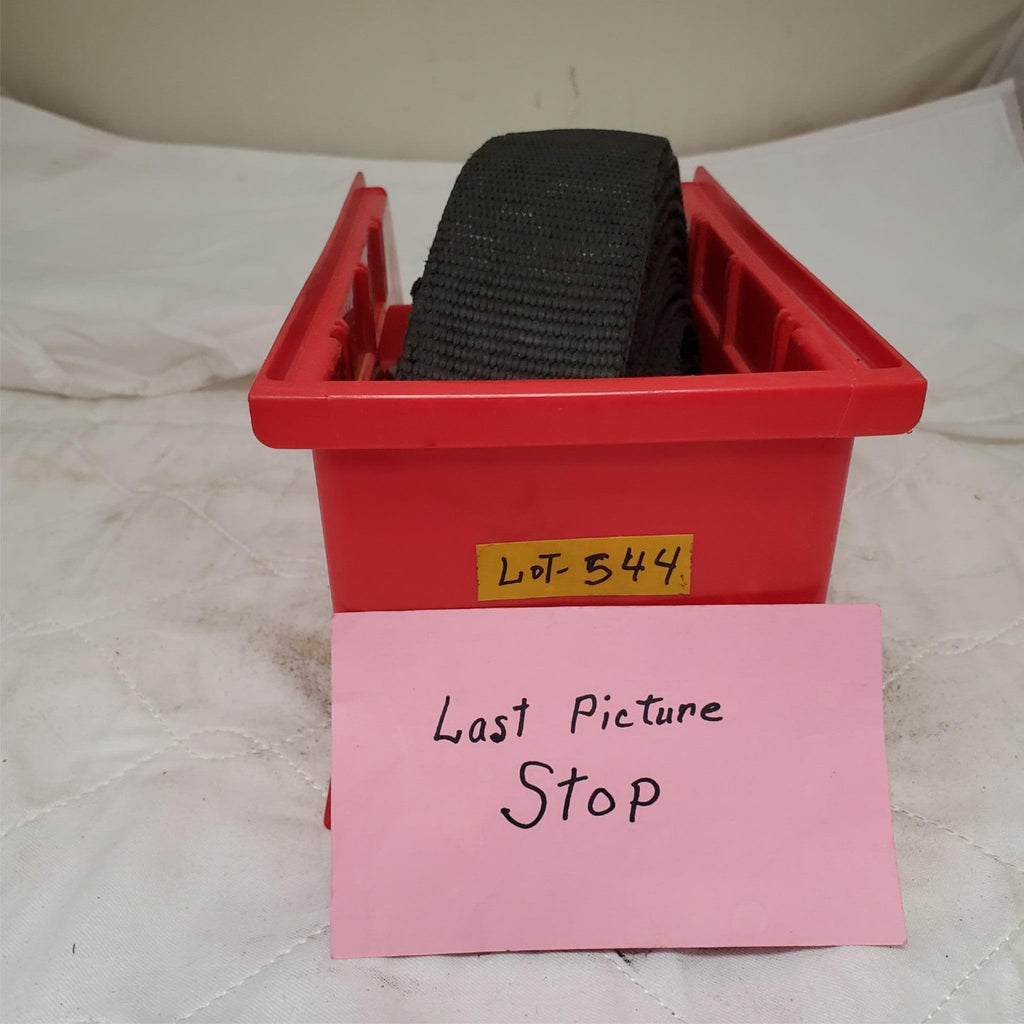 Black Winch Straps with Flat Hook LOT-544