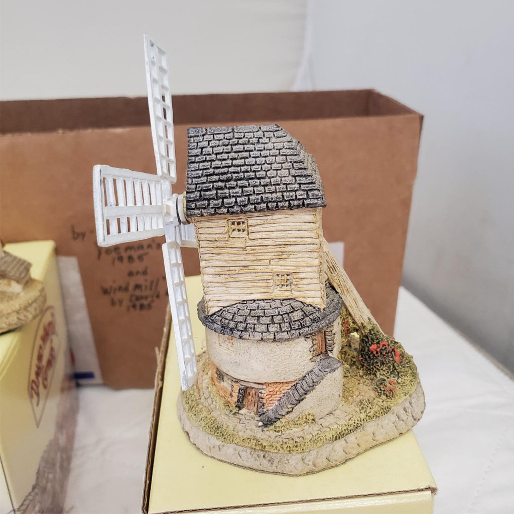 David Winter's The Windmill & Yeomans Farm House Handmade & Hand Painted