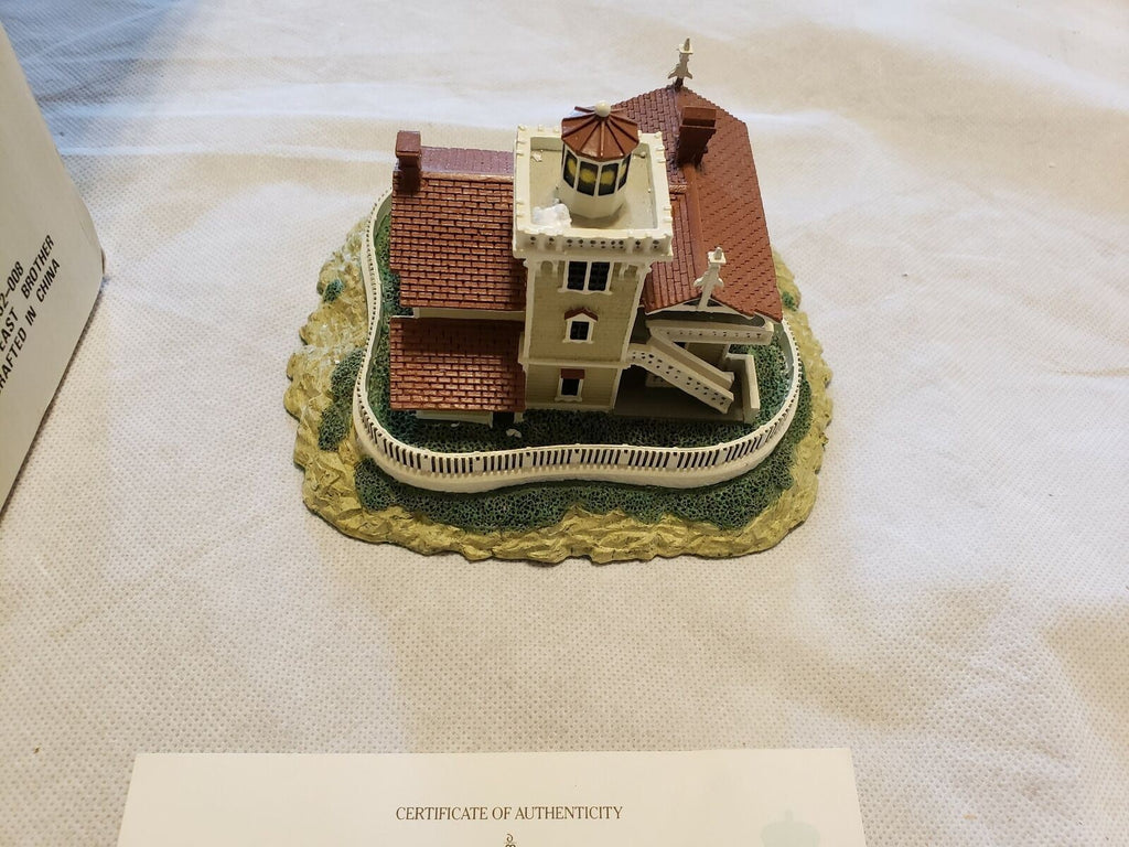 DANBURY MINT Historic American Lighthouses Collection EAST BROTHER LIGHT STATION