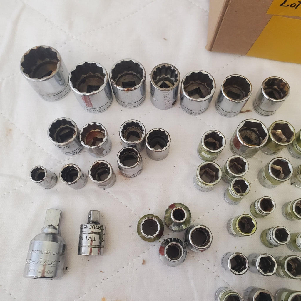 Lot of Snap-On Assorted Various Drive Sockets LOT 496