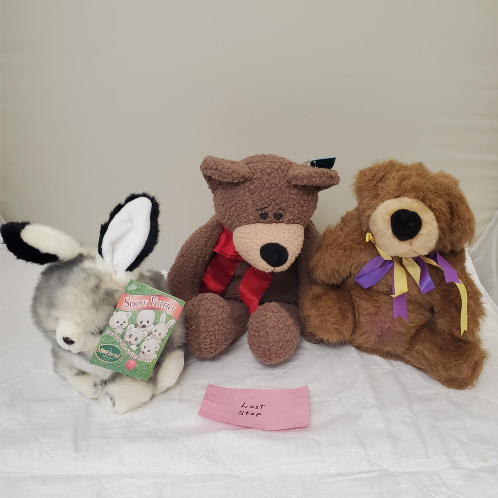Set of 3 Multi Brand Plush Stuffed Animal Bear's & Snow Furries Toy Figures