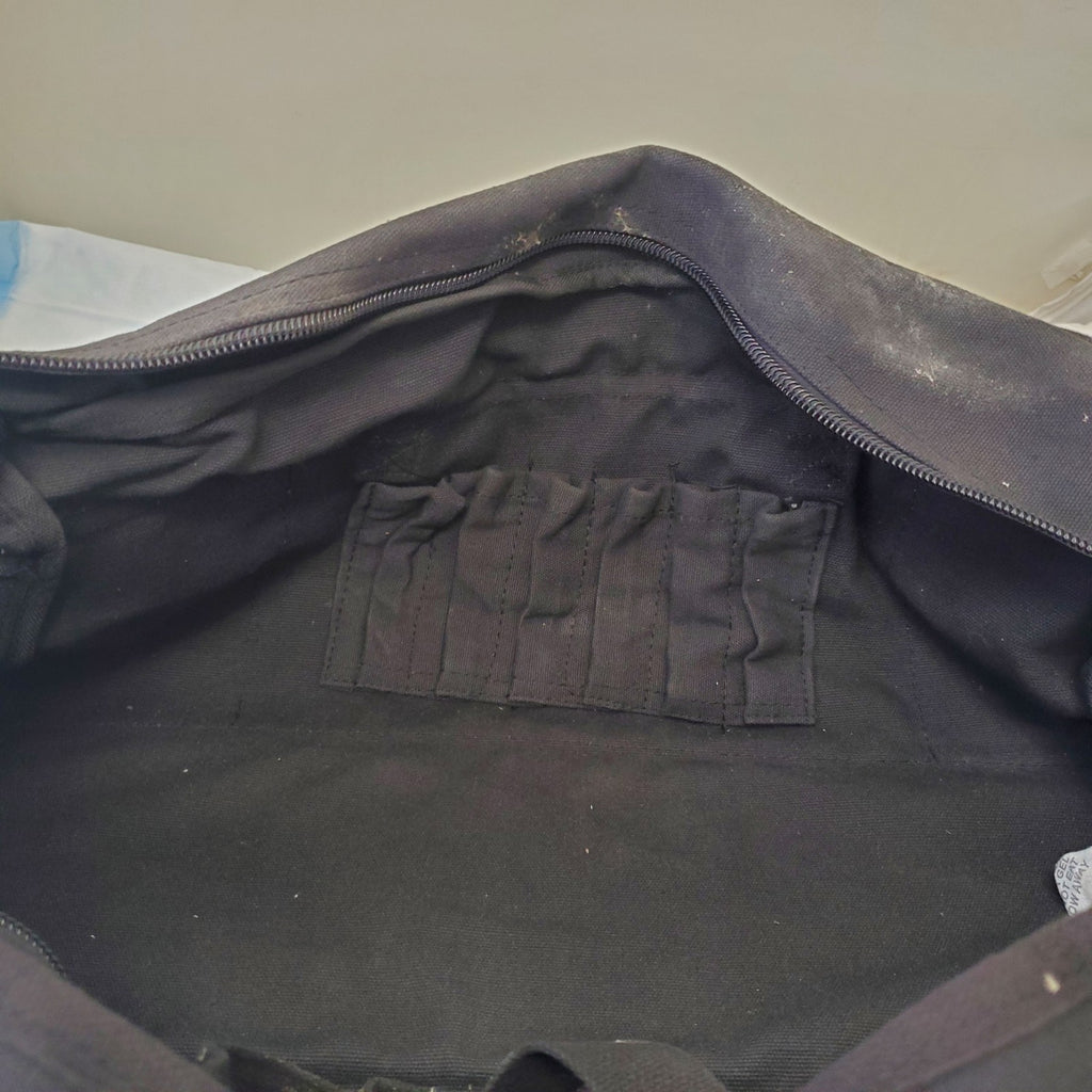 Large Mouth Shoulder Strap Pockets Zipper Tool Bag