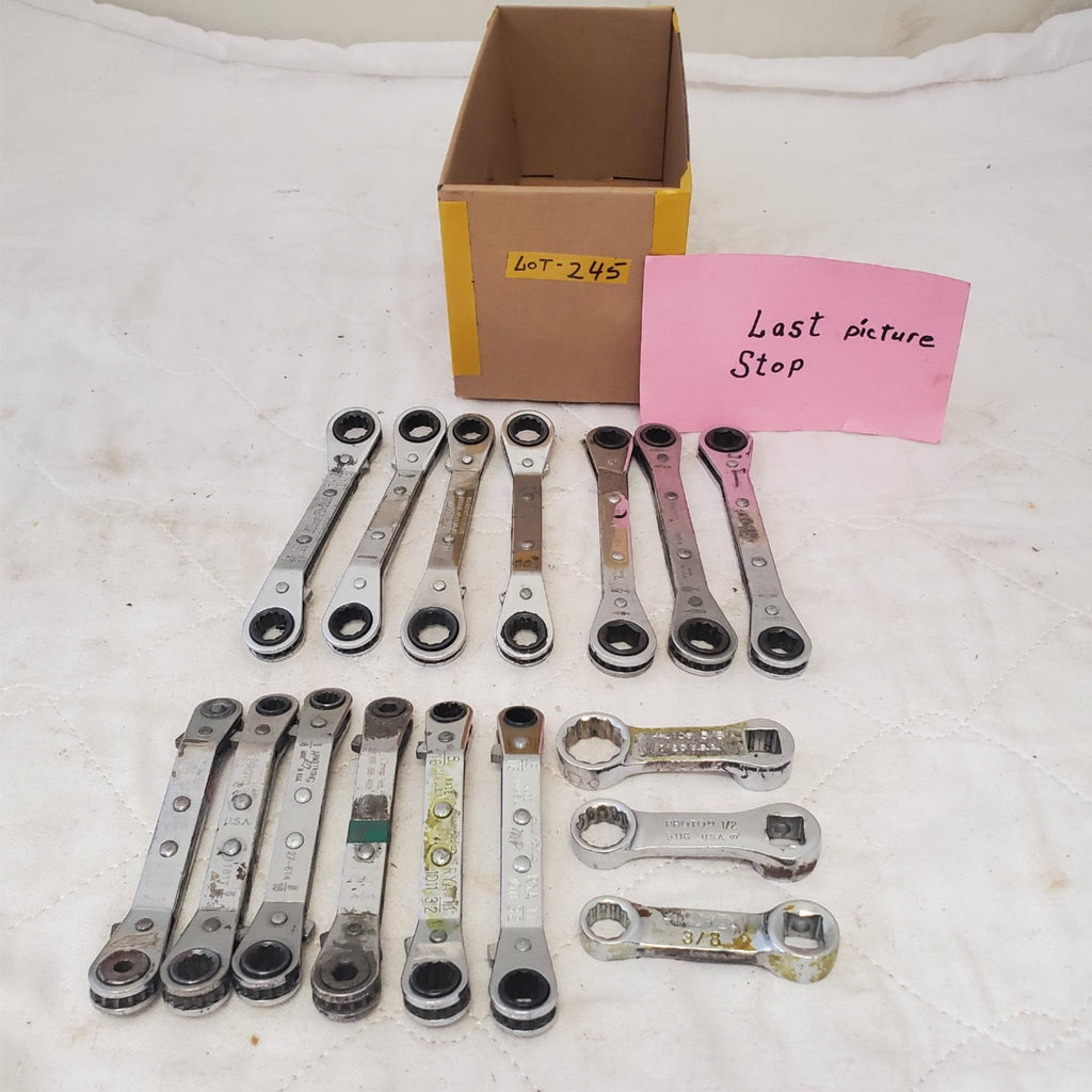 Lot of Assorted Various Offset Ratchet Box-End Wrench LOT 245