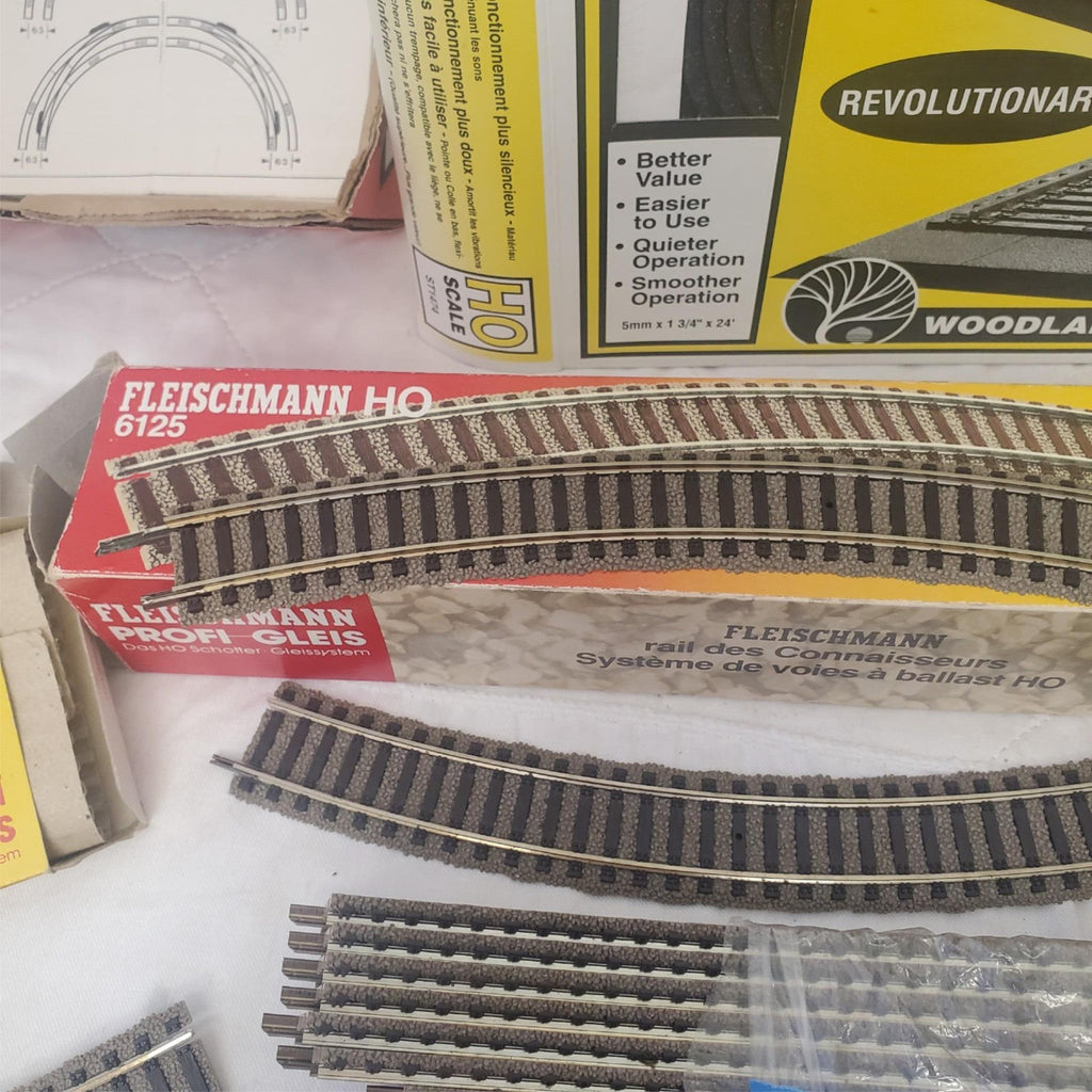 Lot of Assorted Track-Bed and Fleischmann Toy Train Track Set