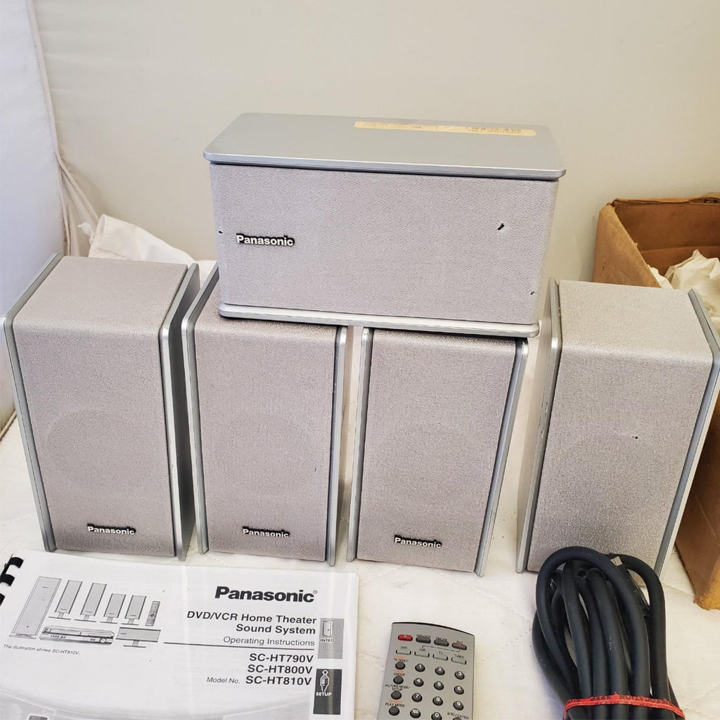 Panasonic Home Theatre Speakers with Wires & Remote