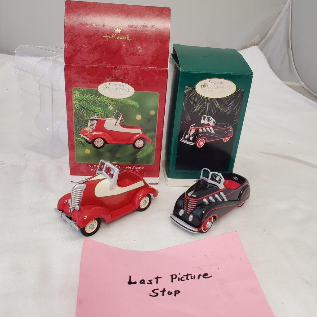 Hallmark Kiddie Car Classics 1938 Garton Lincoln Zephyr & 1937 Steelcraft Auburn