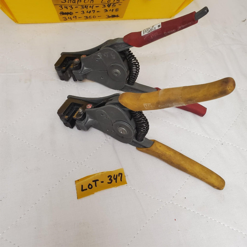 Lot of 2 Assorted Ideal Custom Stripmaster Electrical Wire Strippers LOT-347