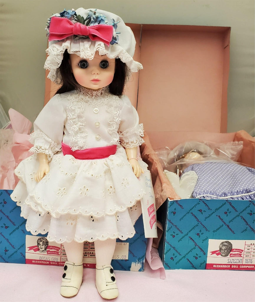Madame Alexander #1575 Degas Girl #1576 Sargent Dolls Set with Box