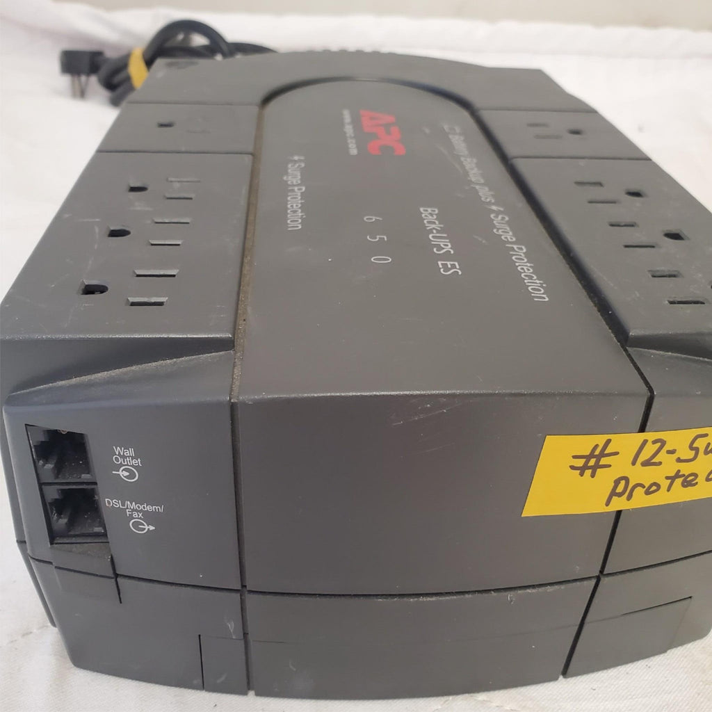 APC Back Up UPS ES 650 120V BE650R Surge Protected #12 (NO BATTERY INCLUDED)