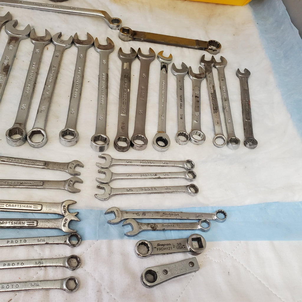 Lot of 56 Pieces Miscellaneous Assortment of Wrench Tools LOT149