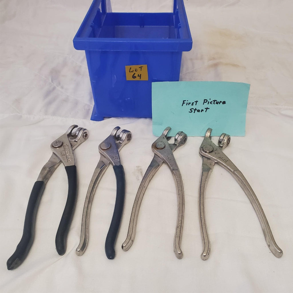 Lot of 4 Pliers Aviation Tool Sheet Metal Aircraft Fastener LOT-64