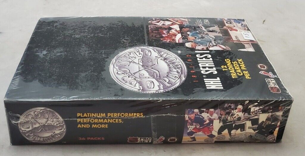 1991-92 Pro Set Platinum Series 1 NHL Hockey Box Sealed From Case Wayne Gretzky