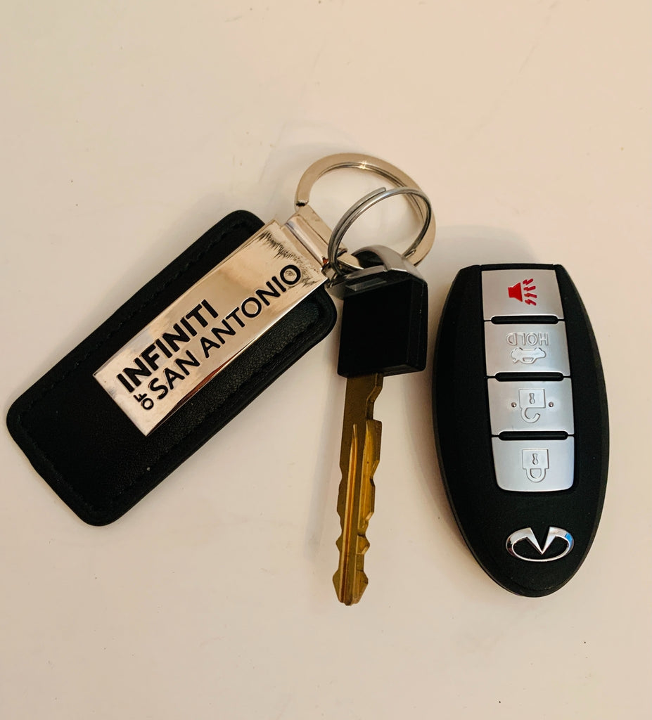 Infiniti Q series 2018 Smart Keyless Entry Remote Fob with Leather Key Chain NEW