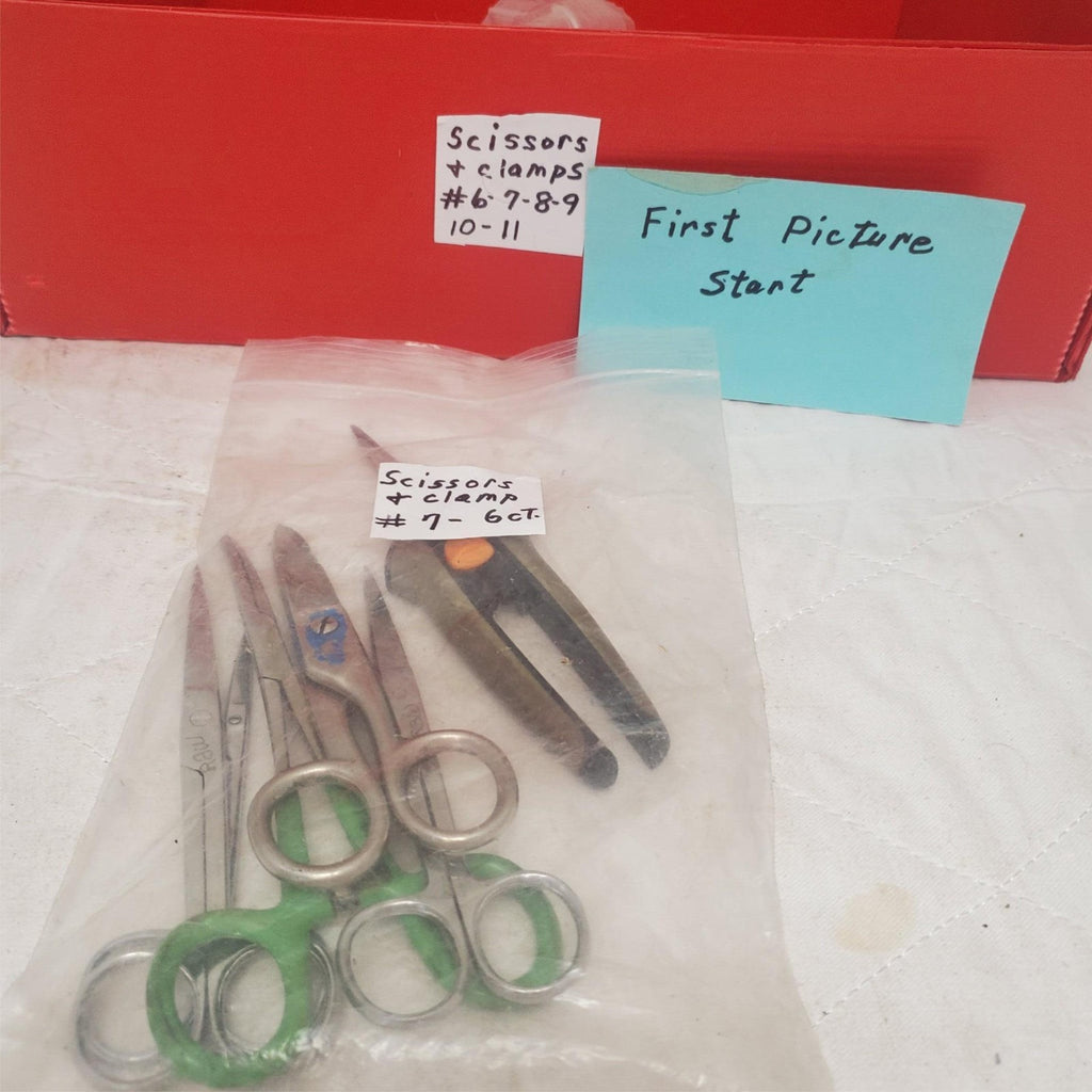 Lot of 6 Various type of Scissors & Pruning Snips #7