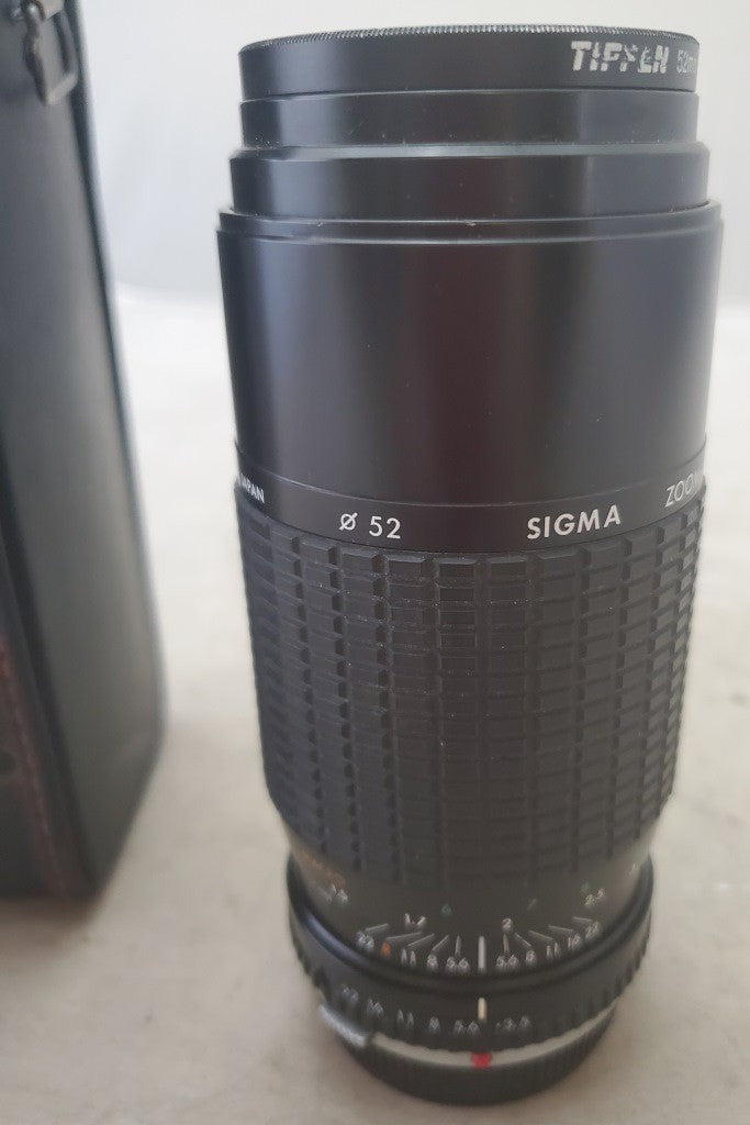 Sigma USA Camera Lens 75 - 210mm Zoom Tiffen Filter 52mm Sky 1-A