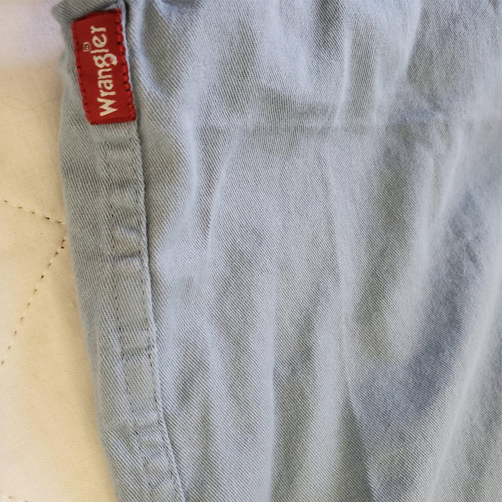 Lot of 4 Mens Wrangler Jeans Co 100% Cotton Long & Short Sleeve Shirt Size L