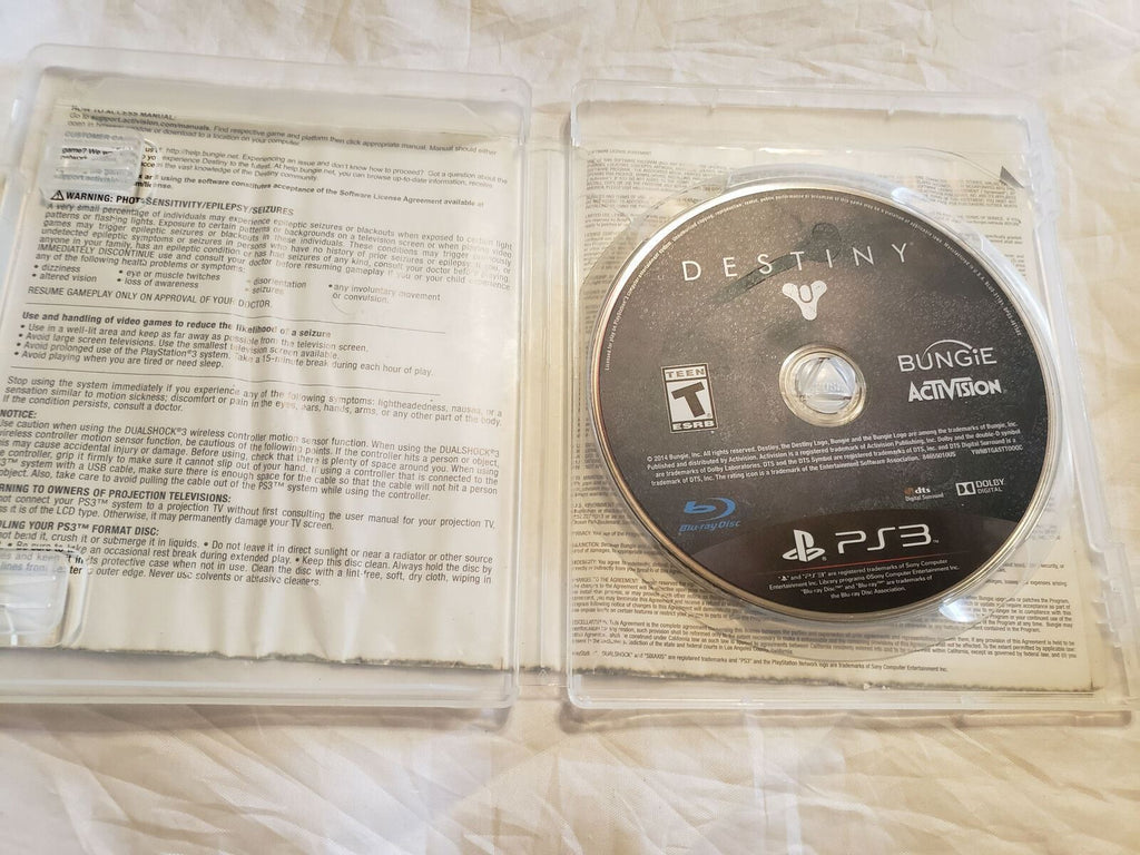 Destiny PS3 Playstation 3 Action Adventure Video Game Activision Bungie