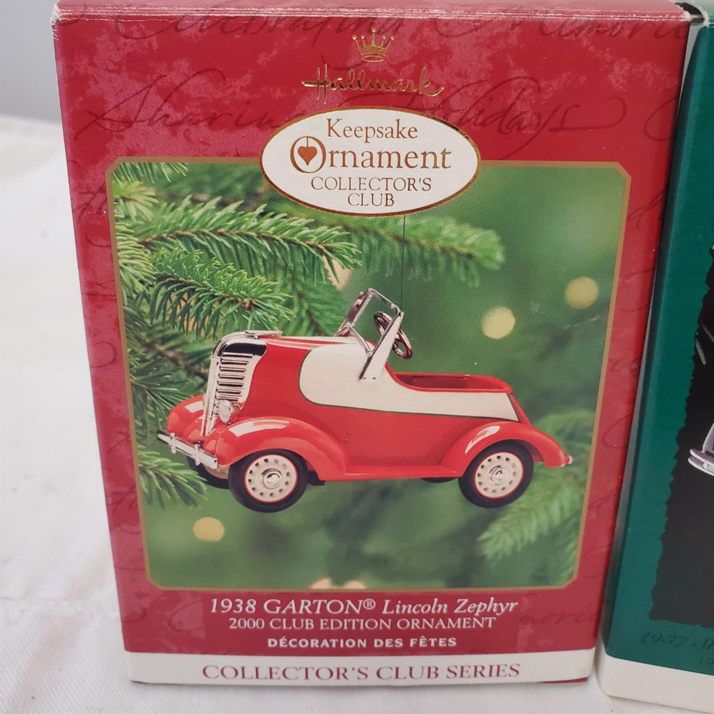 Hallmark Kiddie Car Classics 1938 Garton Lincoln Zephyr & 1937 Steelcraft Auburn