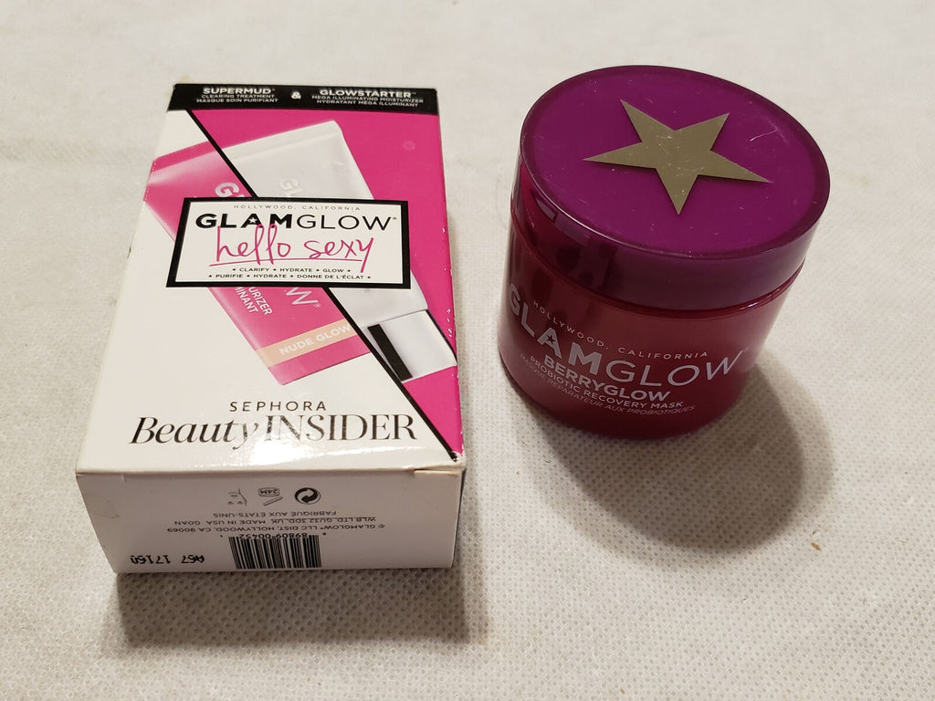 Glam Glow Berryglow Probiotic Recovery Mask & Hello Sexy Sephora Beauty Insider.
