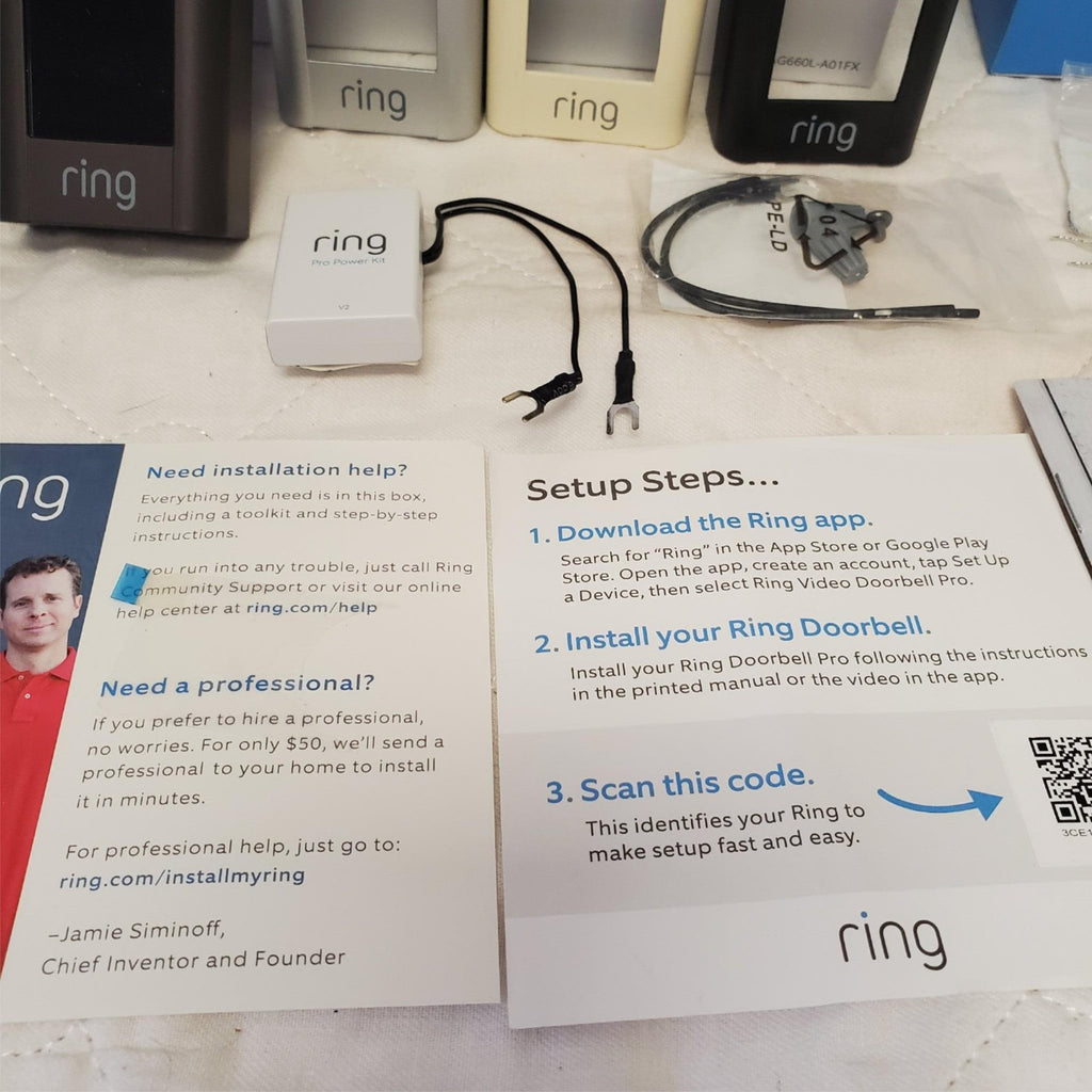 Ring 2549AG660L-B01FX Smart Wifi Cam Video Doorbell Pro