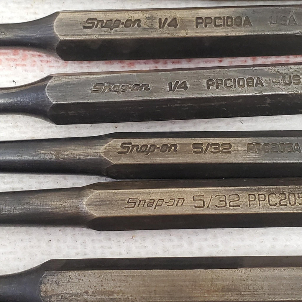 Lot of Assorted Snap-On Tools Starter Punch Flat Chisel Kit & Pillers LOT-1045