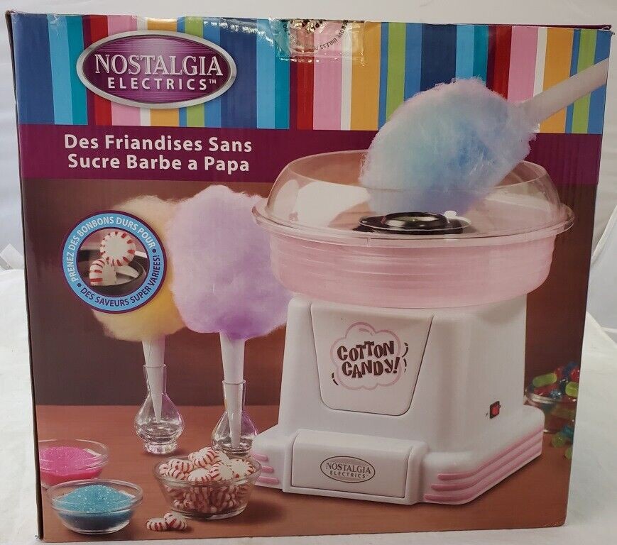 Nostalgia Electrics Hard & Sugar-Free Candy Cotton Candy Maker Machine