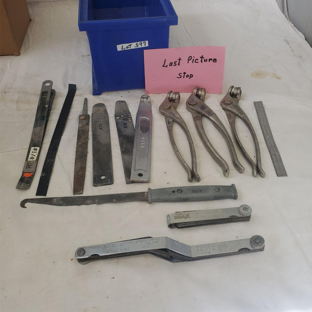 Lot of Wedgelock Pliers Measurment Tools Aviation Tool Sheet