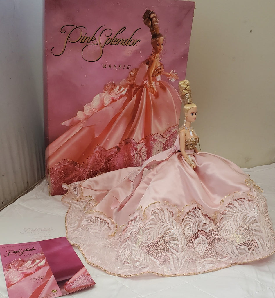1996 Pink Splendor Barbie #00642 LE Mattel Gold Label Collector Doll