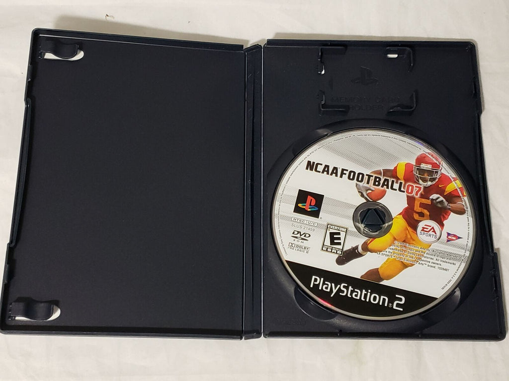 NCAA Football 07 (PlayStation 2 ) Replacement original case and manual NO GAME