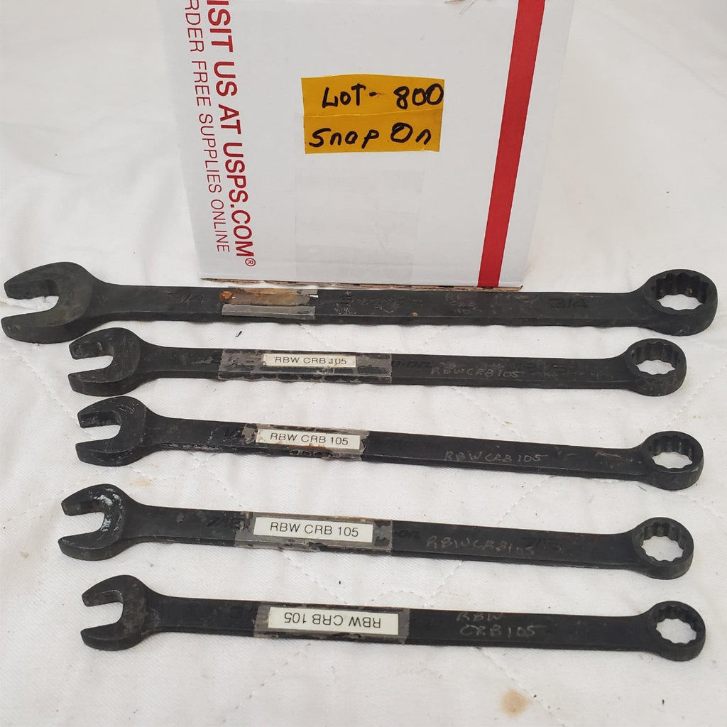 Lot of 5 Snap-On 12-Point Combination Box End Wrenches LOT-800