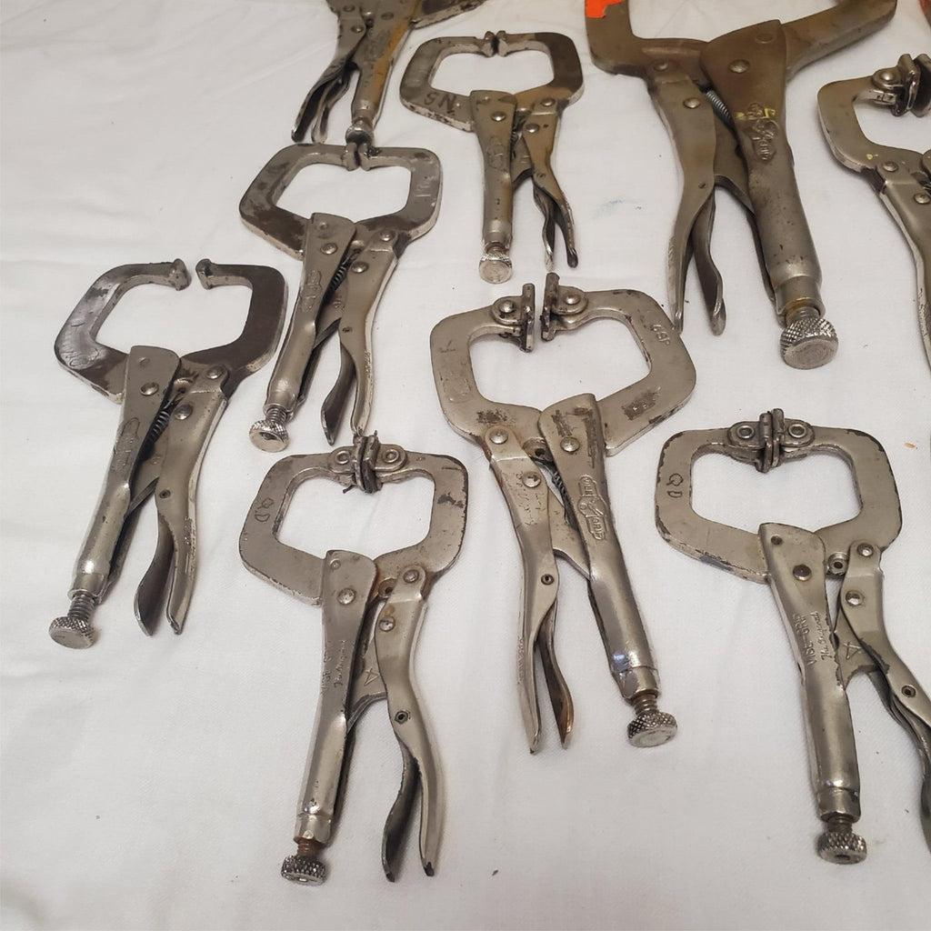 Pack of 11 Locking C-Clamp Vise Grip Pliers LOT-459