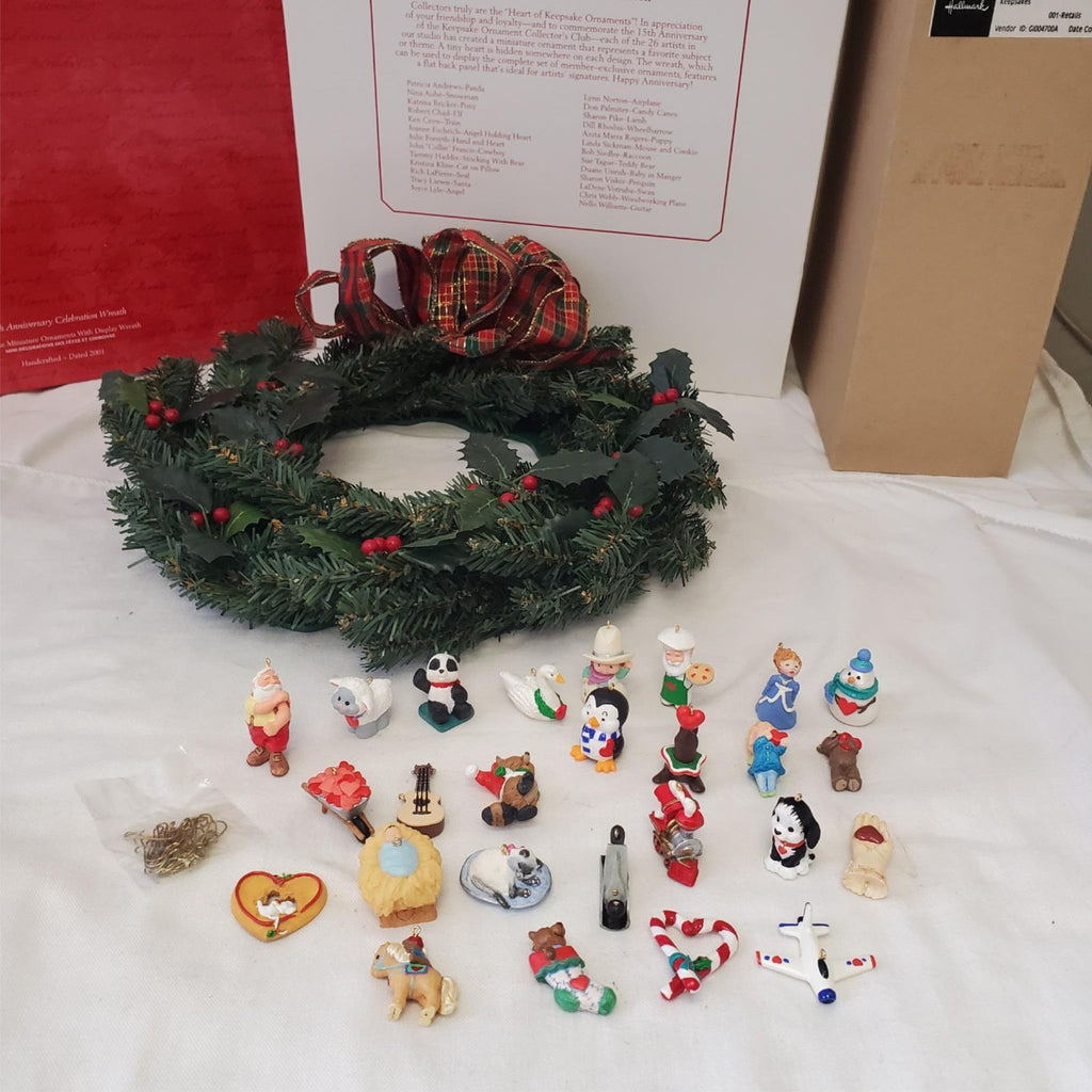 Hallmark Keepsake Ornaments 15th Anniversary Celebration Wreath Studio Edition