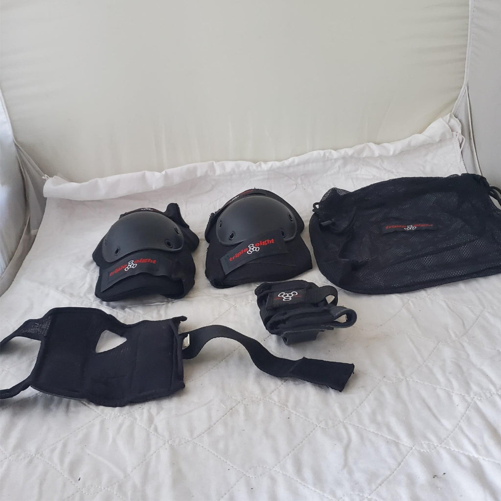 Triple Eight Street Elbow, Wrist Pad Set with Carry Bag