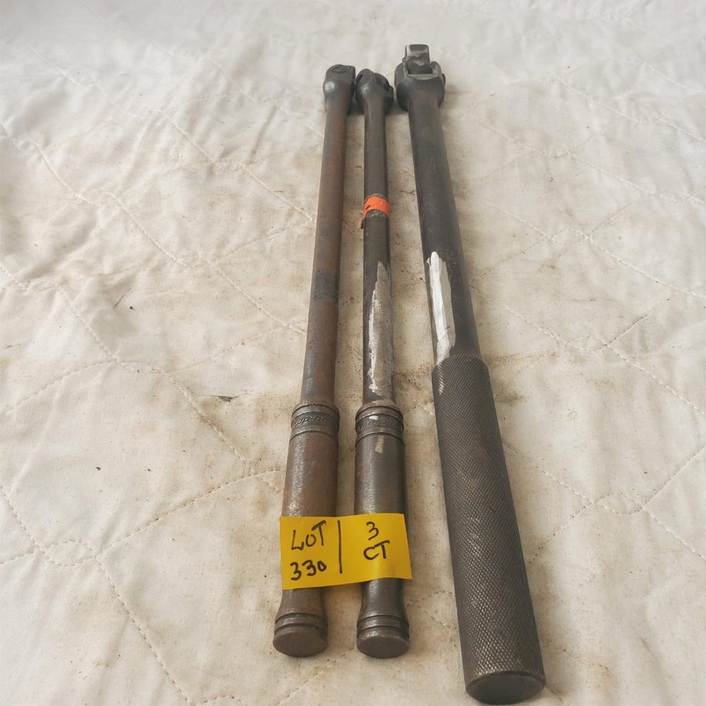 Lot of 3 Snap-On & Other Drive Flex Head Breaker Bar Extension LOT330