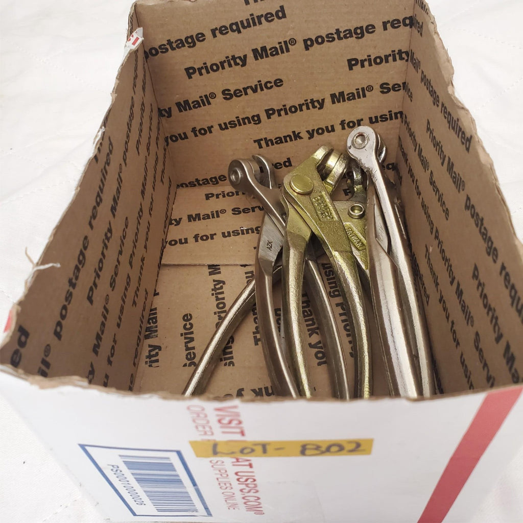 Lot of 4 Assorted USATCO Sheet Metal Fastener Pliers Set LOT-802
