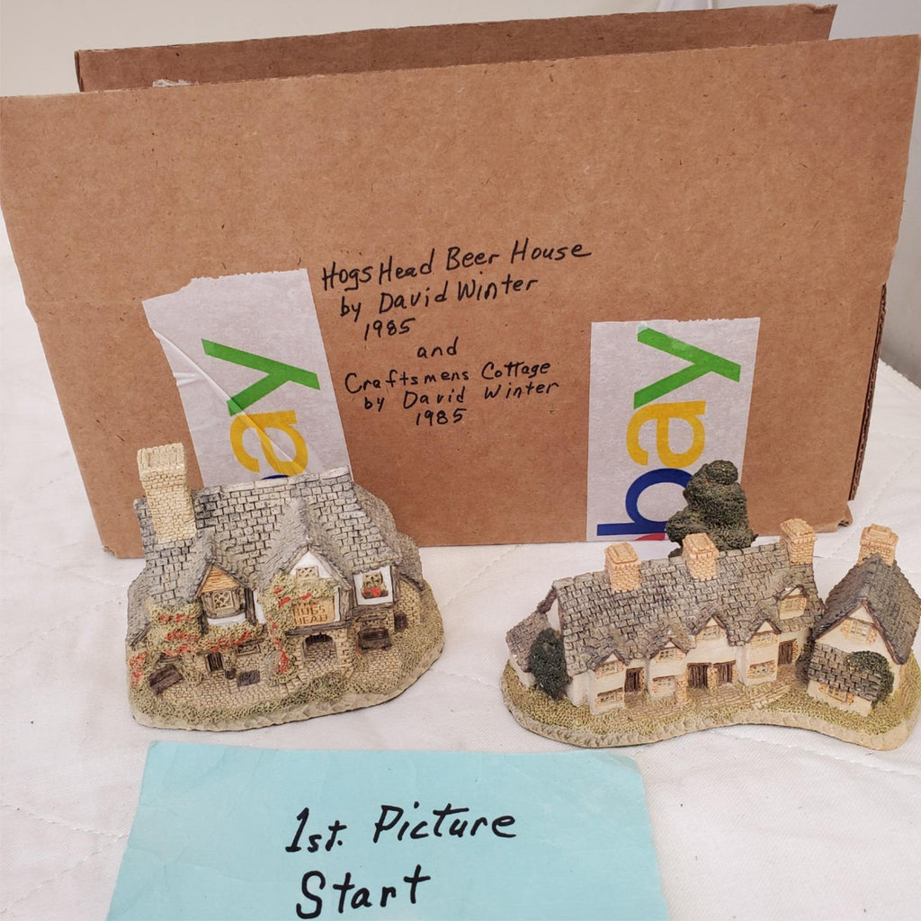David Winter's Cottage Hogs Head Beer House 1985 & Craftsmens Cottages 1985