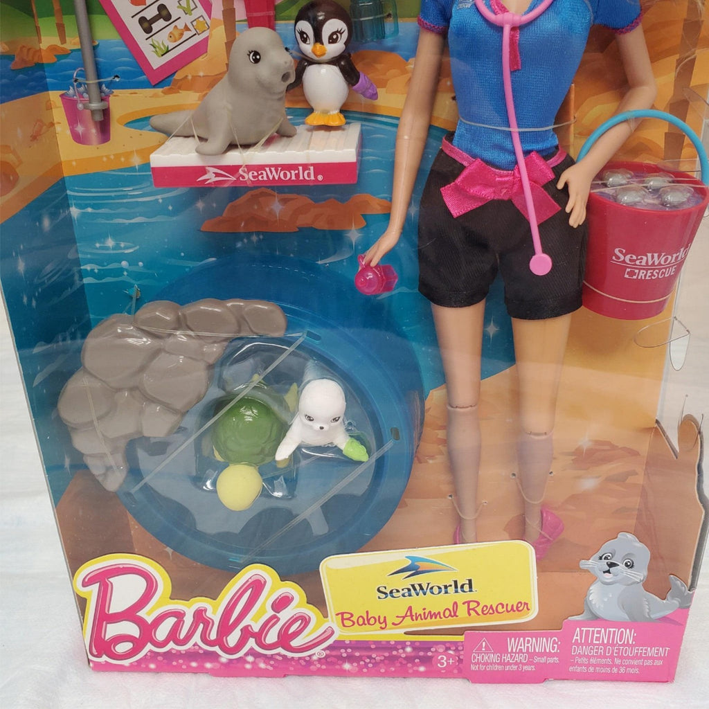 2013 Barbie I Can Be Baby Animal Rescuer #BBV41 SeaWorld  Doll