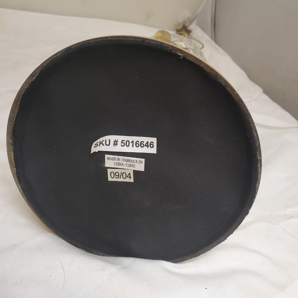 One Vintage Bombay Company Crystal and Brass Table Lamp